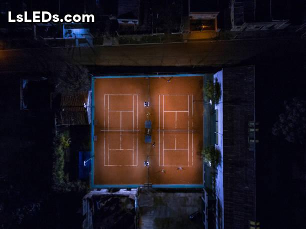 Portable tennis court lights Lsleds